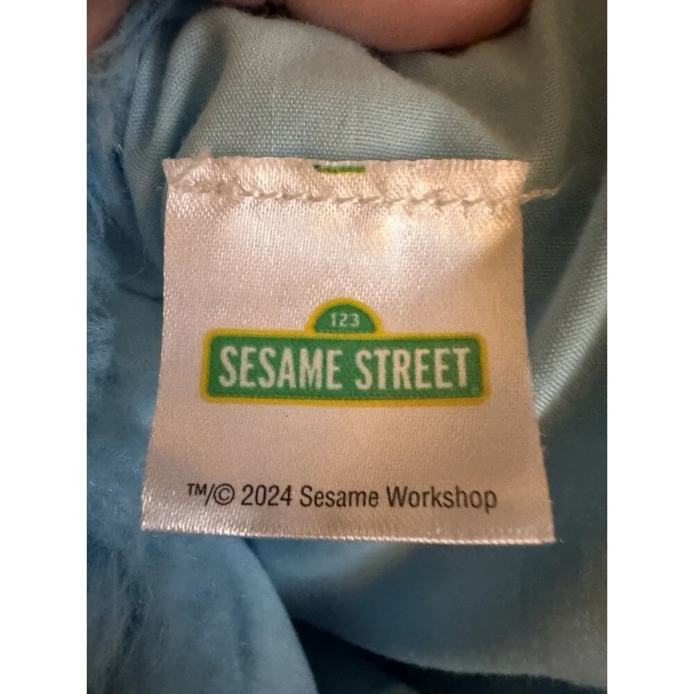 Sesame Street® Cookie Monster Adult Costume 2-piece Size XS- Small EUC